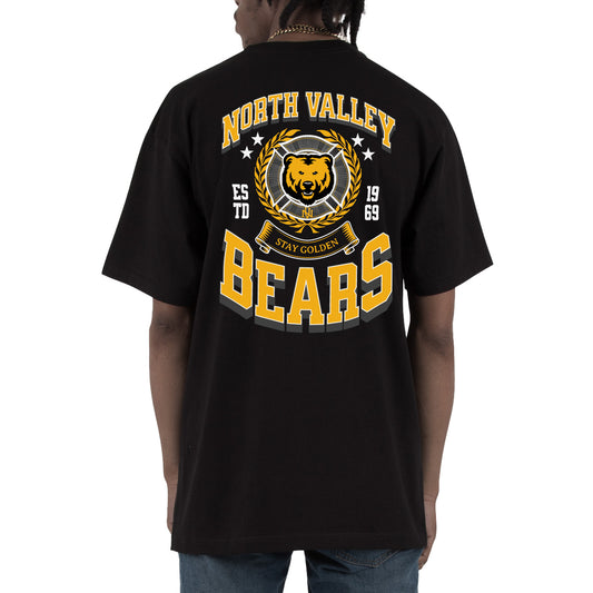 Shaka Wear Heavyweight Oversized T-Shirt -  NV Bears Crest