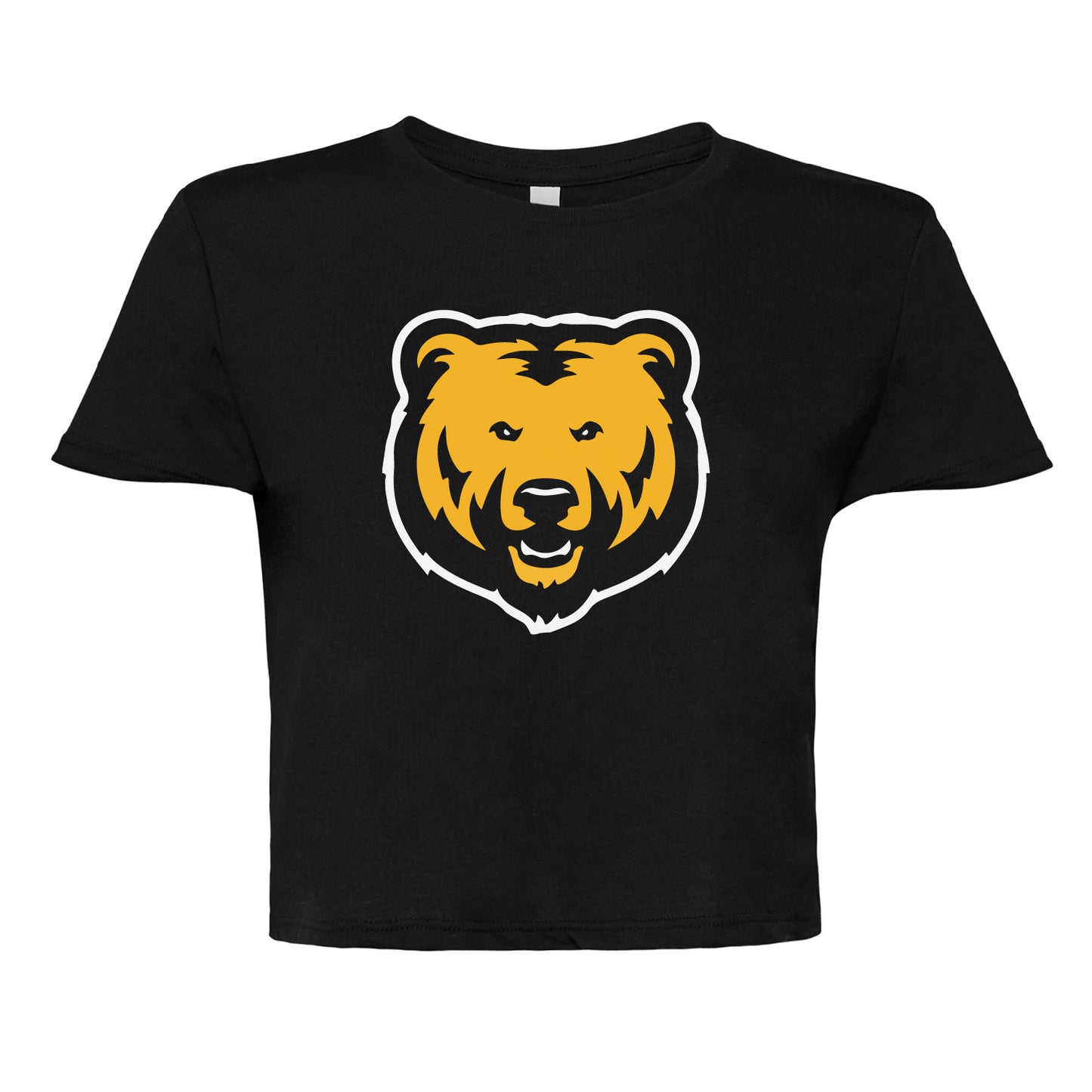 Ladies' Cropped T-Shirt Flowy Jersey - Bear Head