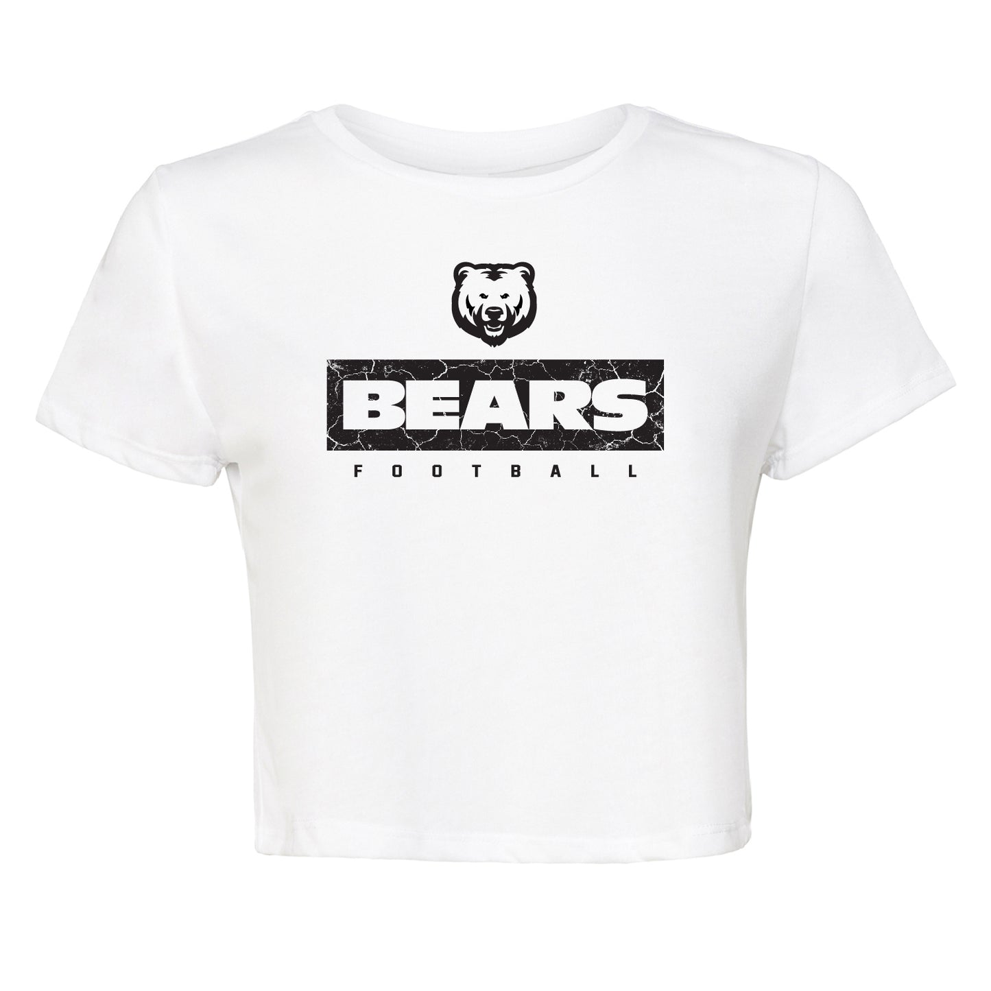 Ladies' Cropped T-Shirt Flowy Jersey - Bears Block