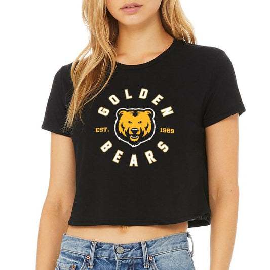 Ladies' Cropped T-Shirt Flowy Jersey  - Bears Circle