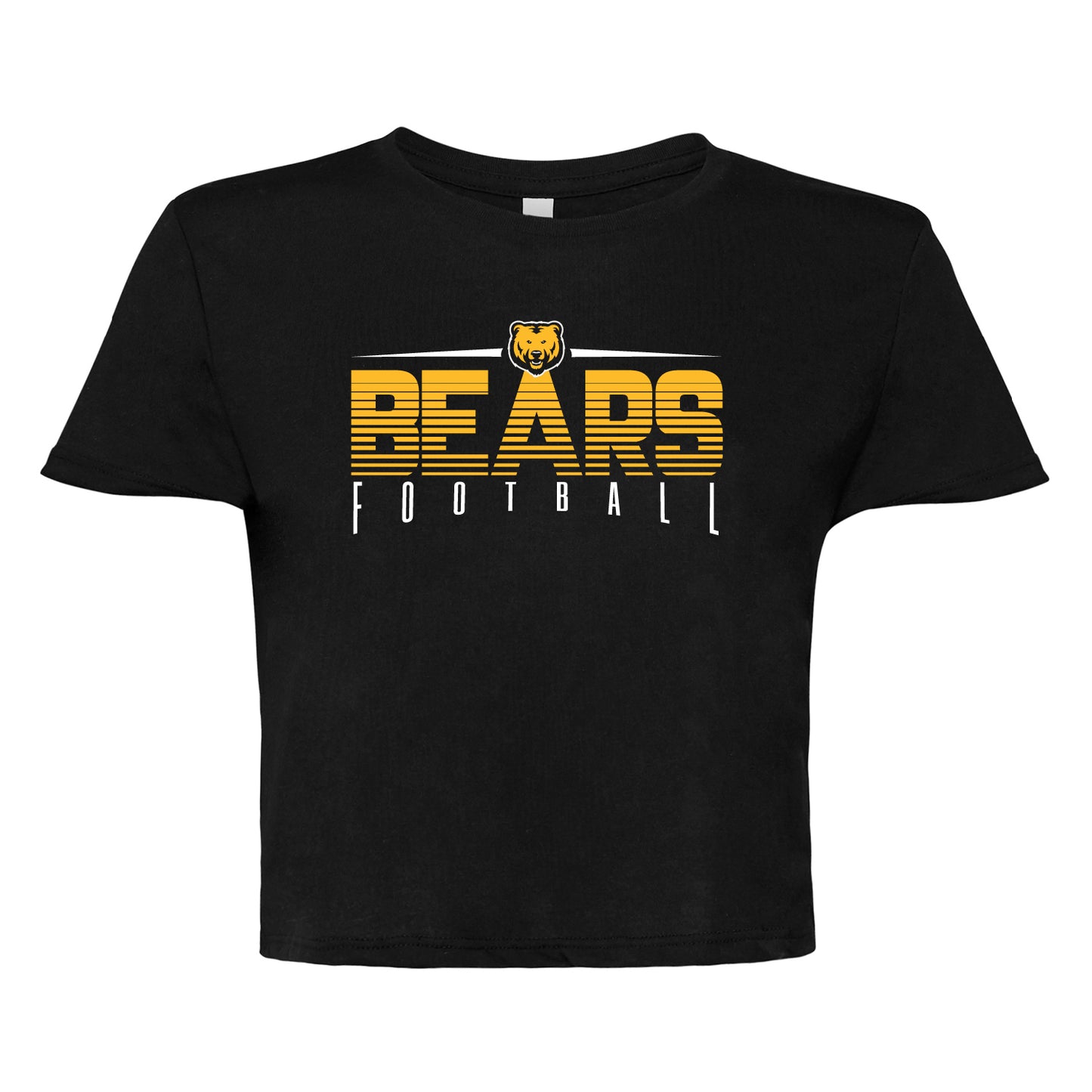 Ladies' Cropped T-Shirt Flowy Jersey  - Bears Gradient