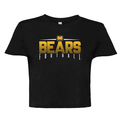 Ladies' Cropped T-Shirt Flowy Jersey  - Bears Gradient