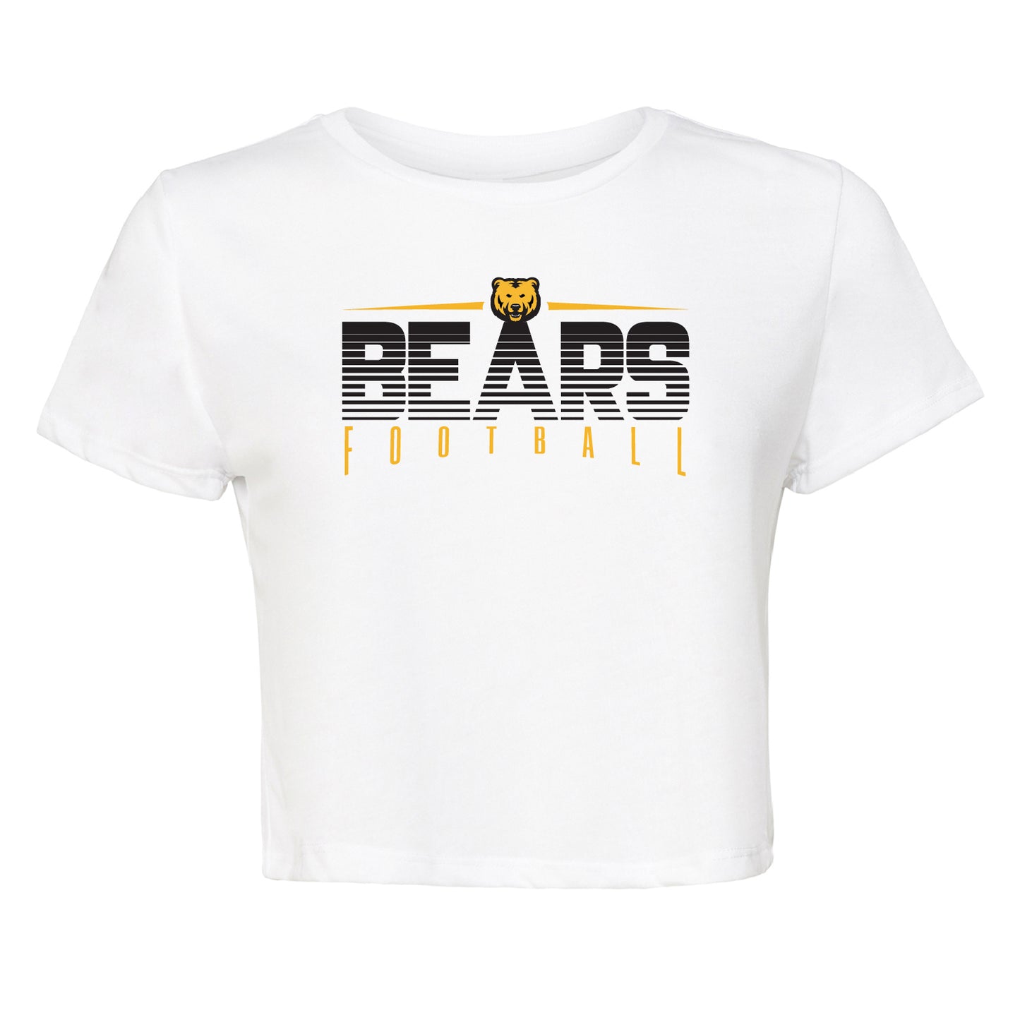 Ladies' Cropped T-Shirt Flowy Jersey  - Bears Gradient