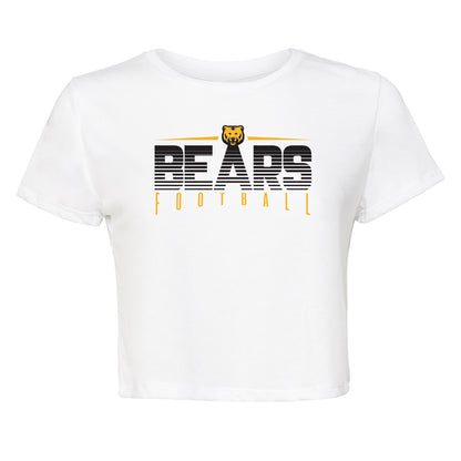 Ladies' Cropped T-Shirt Flowy Jersey  - Bears Gradient