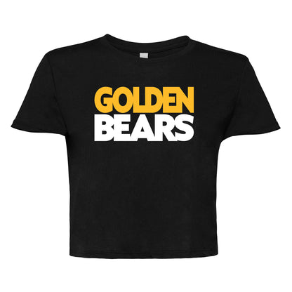 Ladies' Cropped T-Shirt Flowy Jersey  - Golden Bears Bold