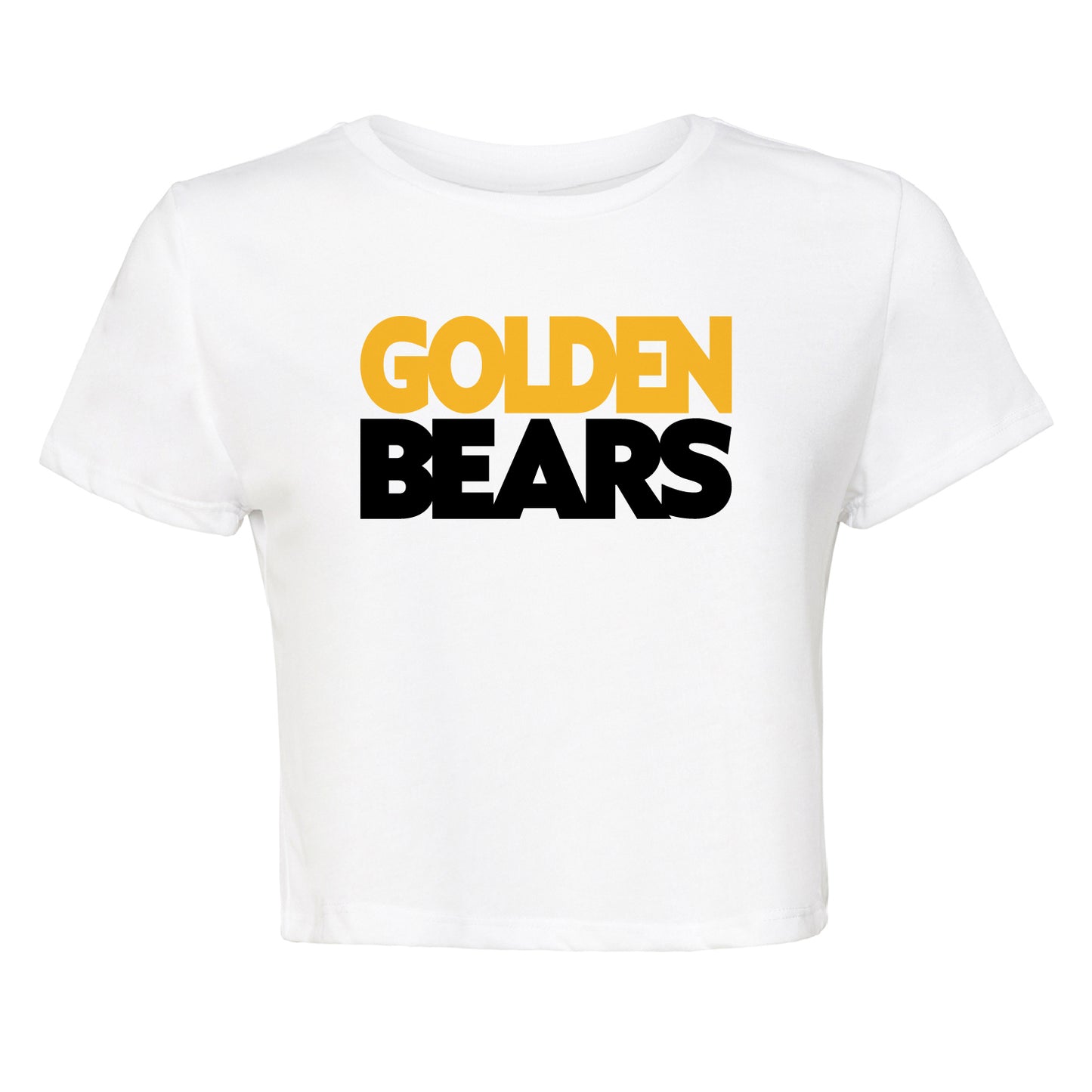 Ladies' Cropped T-Shirt Flowy Jersey  - Golden Bears Bold