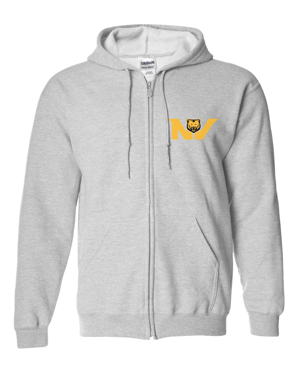 Gildan Heavy Blend Full-Zip Hooded Sweatshirt - Main Logo