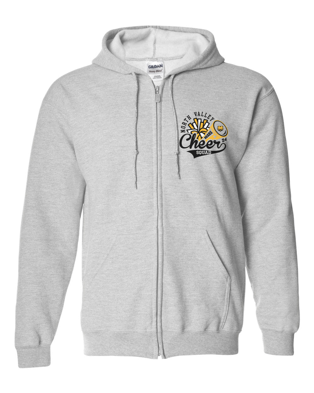 Gildan Heavy Blend Full-Zip Hooded Sweatshirt - Cheer Squad