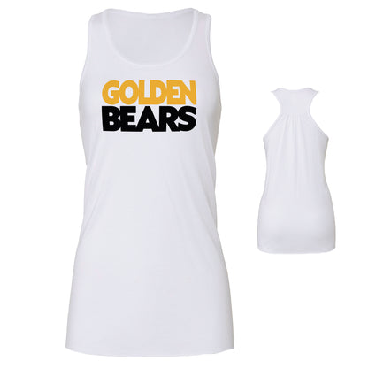 Ladies' Tank Top Flowy Racer Back  - Golden Bears Bold