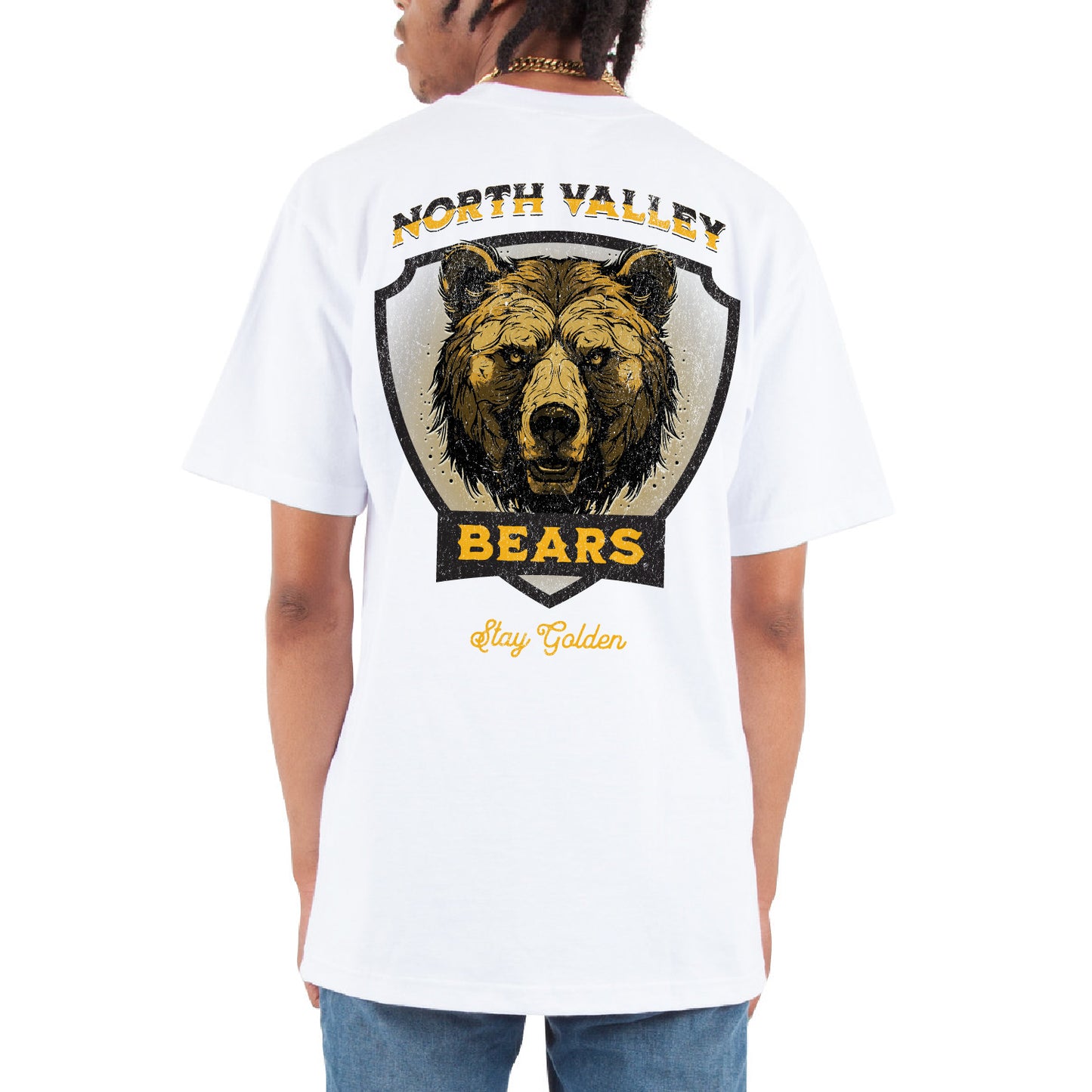 Shaka Wear Heavyweight Oversized T-Shirt -  Rugged Bear