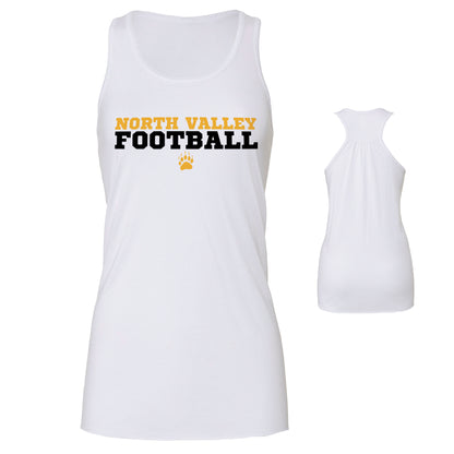 Ladies' Tank Top Flowy Racer Back - North Valley Football