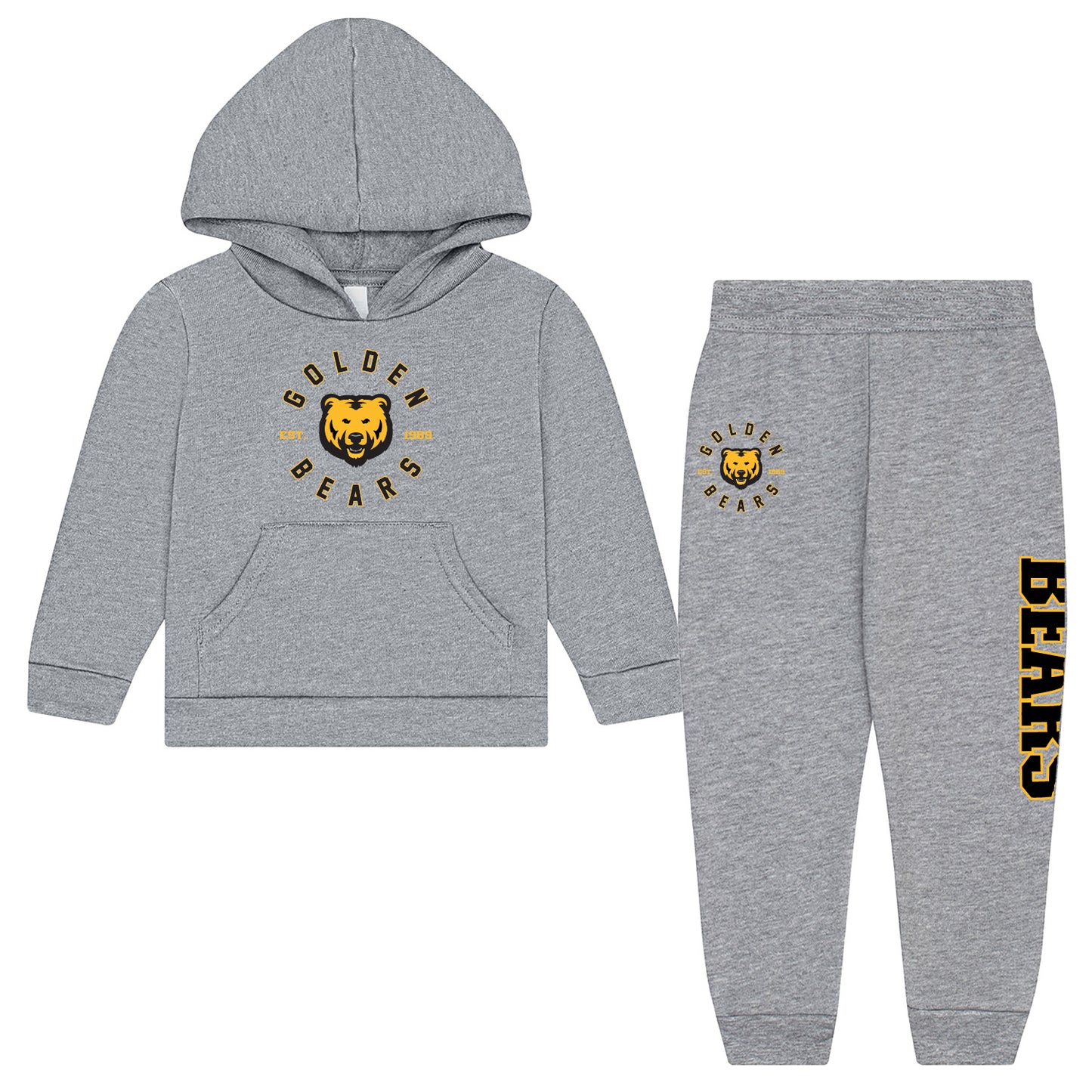 Toddler Fleece Jogger Set - Golden Bears Circle