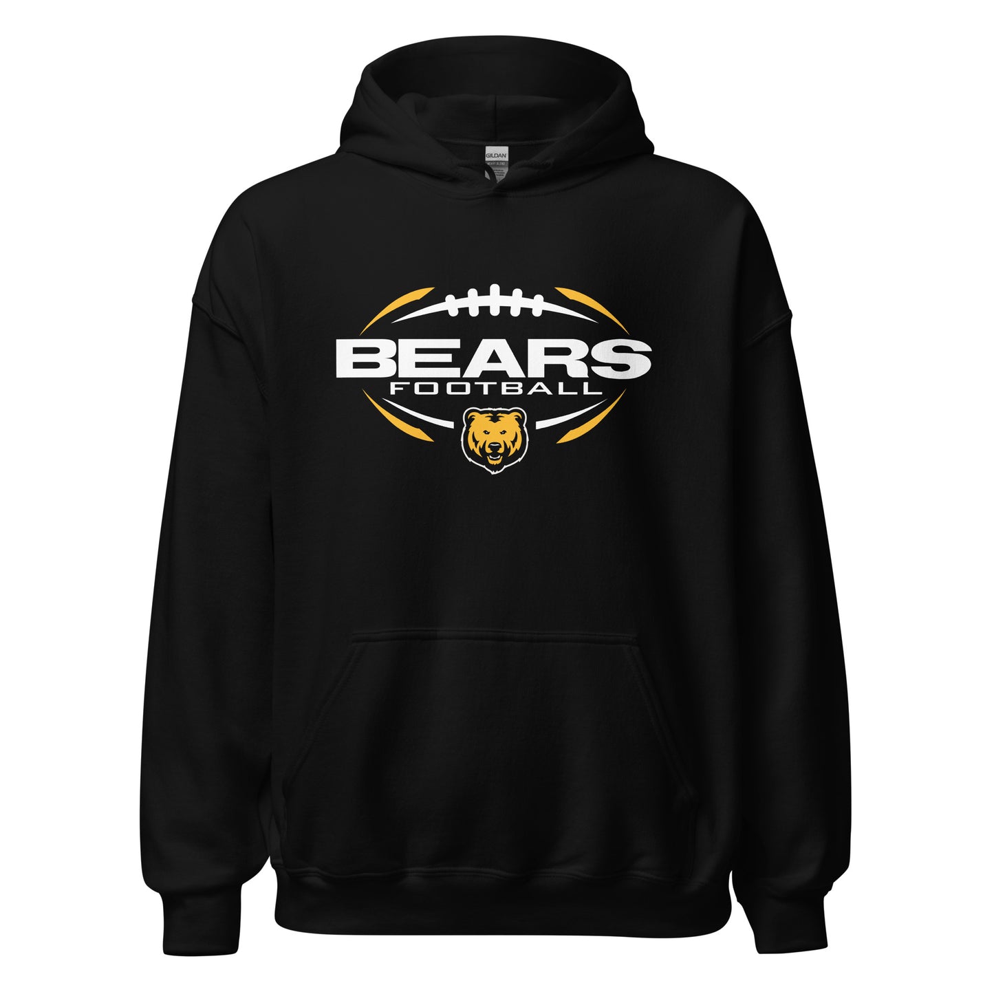 Hoodie Fleece Pullover - Bears Football Sleek