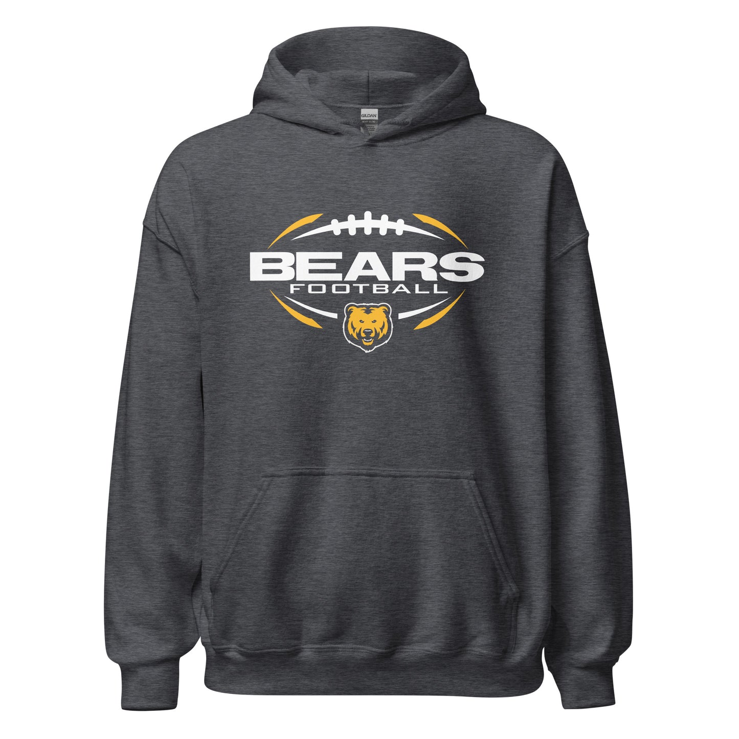 Hoodie Fleece Pullover - Bears Football Sleek