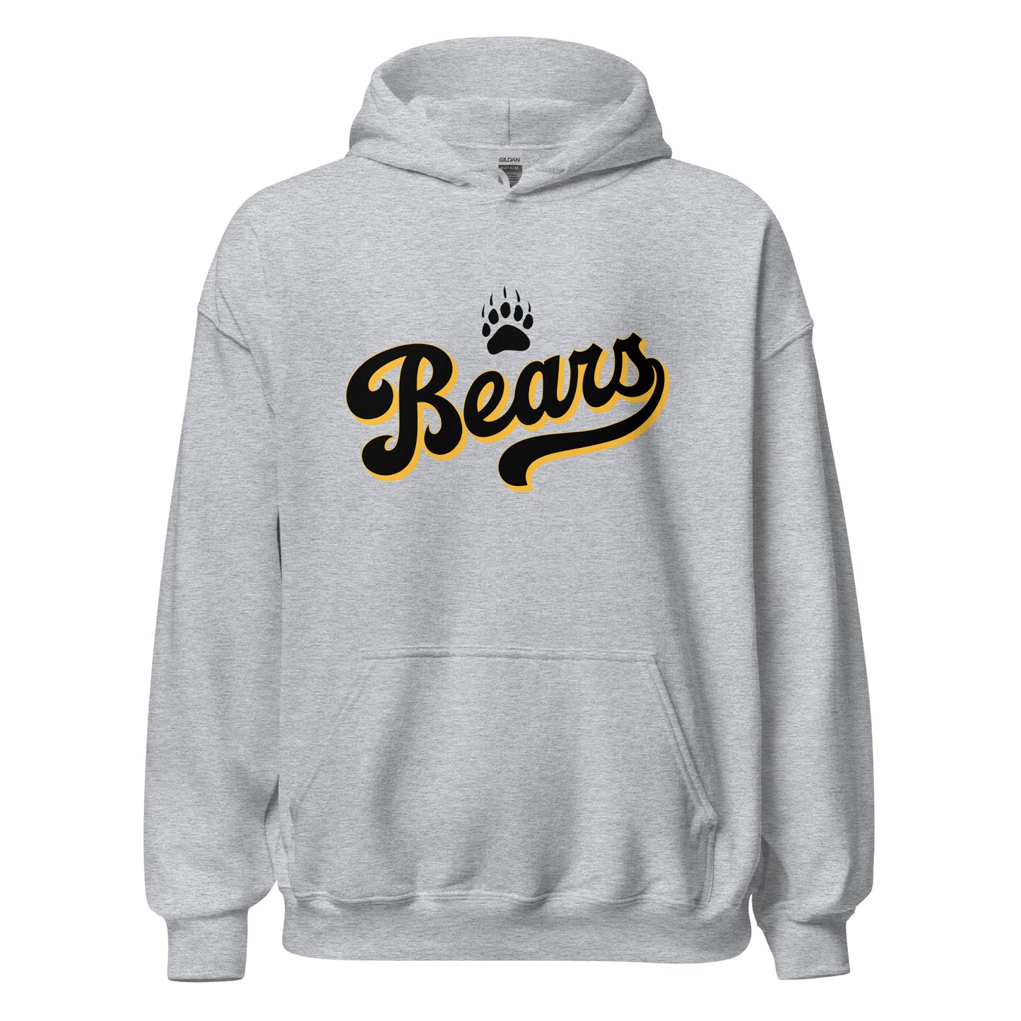 Hoodie Fleece Pullover - Bears Script