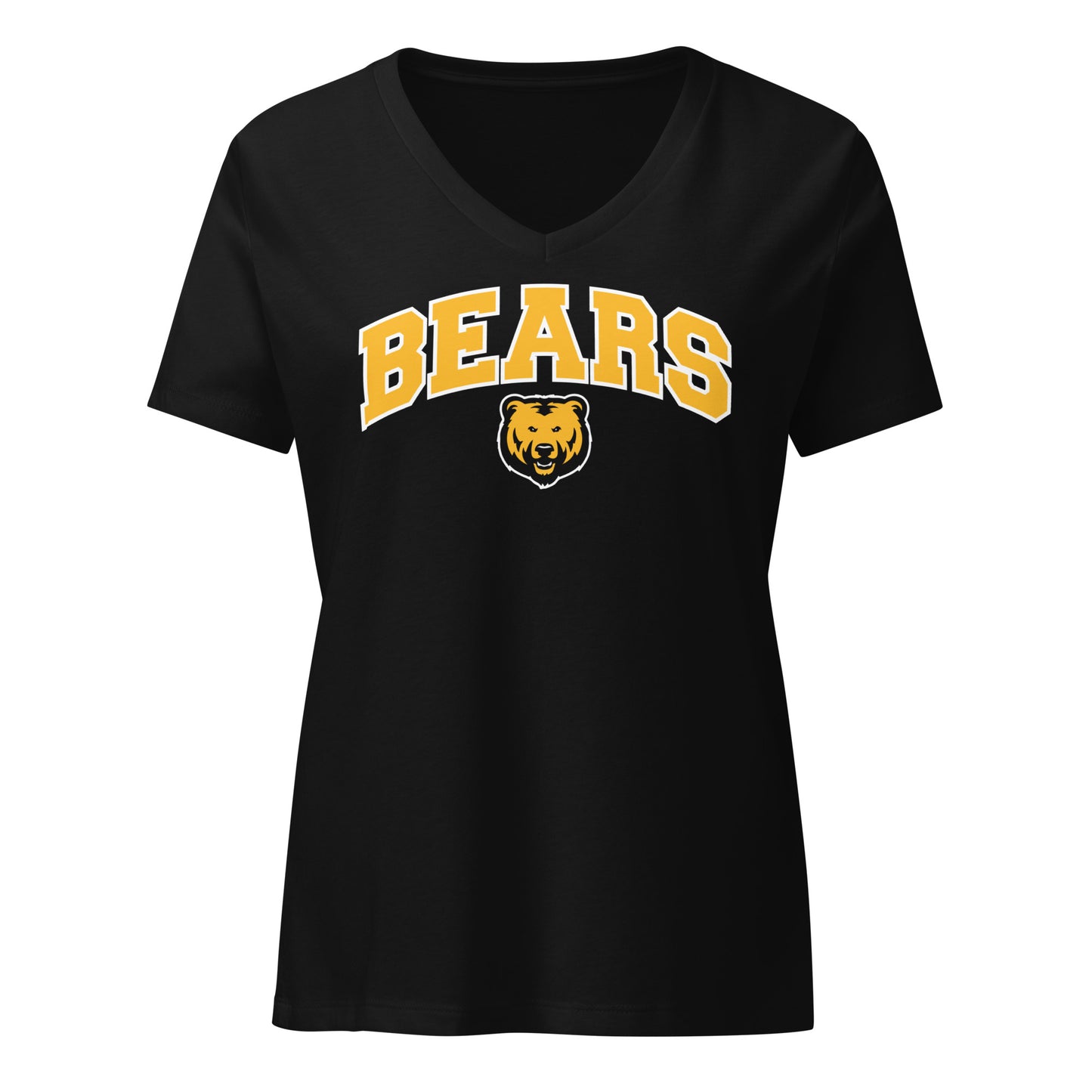 Ladies' V-Neck T-Shirt Relaxed Jersey - Bears Arch