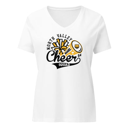 Ladies' V-Neck T-Shirt Relaxed Jersey - Cheer Squad