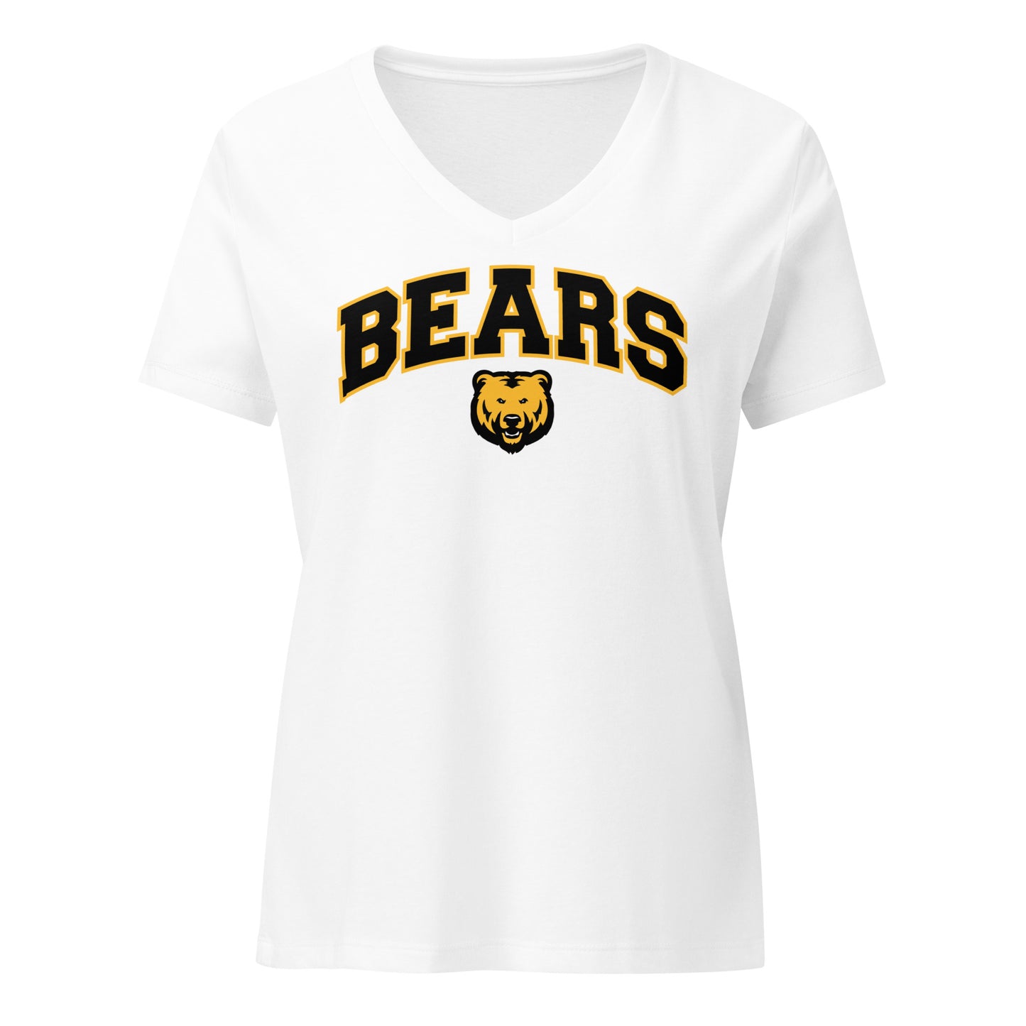 Ladies' V-Neck T-Shirt Relaxed Jersey - Bears Arch