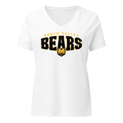 Ladies' V-Neck T-Shirt Relaxed Jersey - Bears Bulge