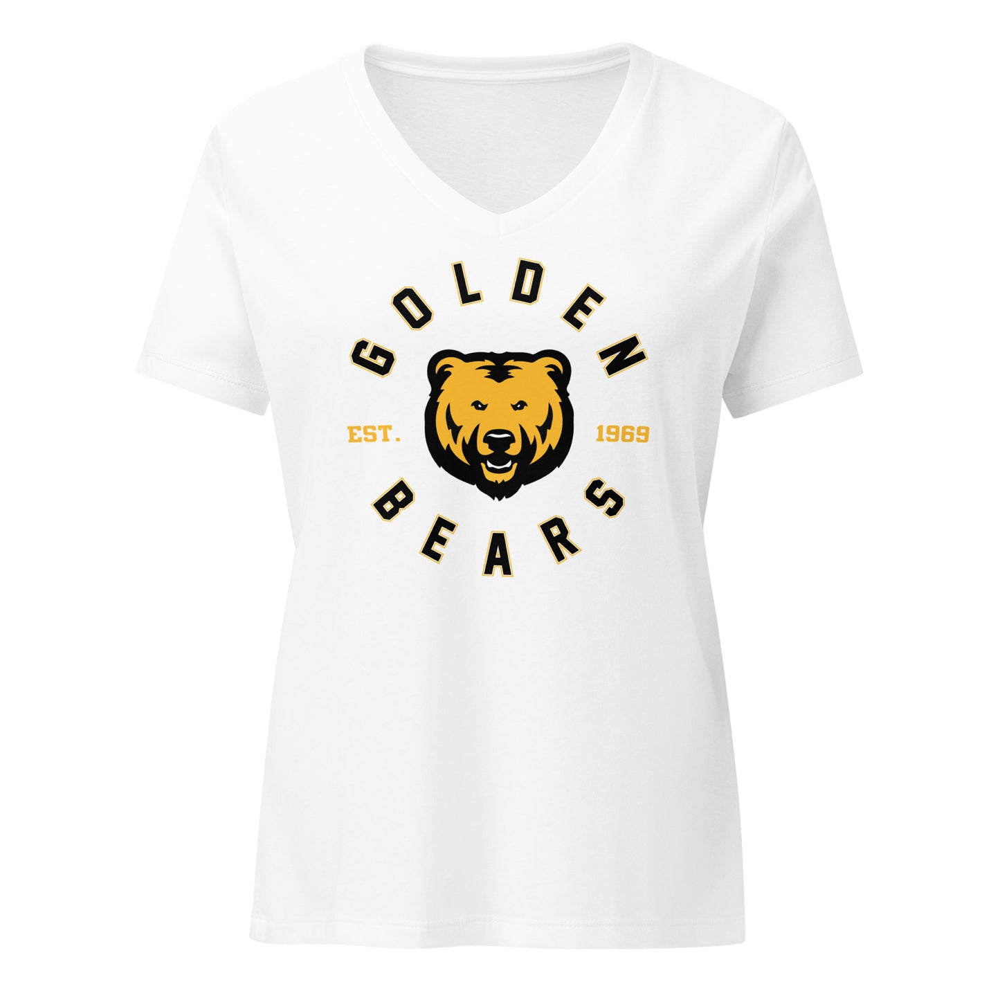 Ladies' V-Neck T-Shirt Relaxed Jersey - Bears Circle