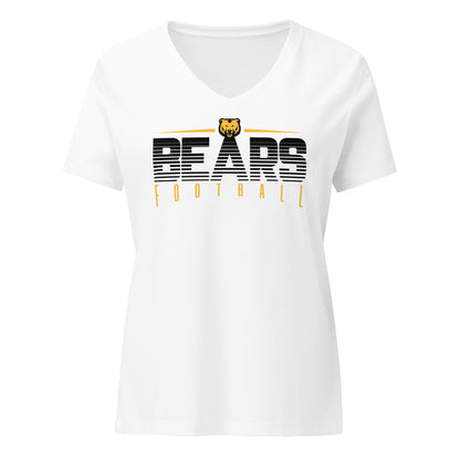 Ladies' V-Neck T-Shirt Relaxed Jersey - Bears Gradient